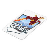 Wales Draak logo  Magneet (Linkerzijde)