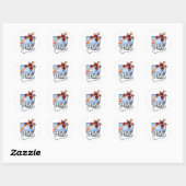 Wales Dragon logo Ronde Sticker (Vel)
