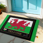 Wales Emblem, Welsh Flag mats Cymru/sport Welcome Deurmat