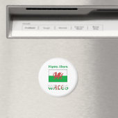 Wales en Welsh vlag Green Personalisatie Magneet (Insitu (Vaatwasser))