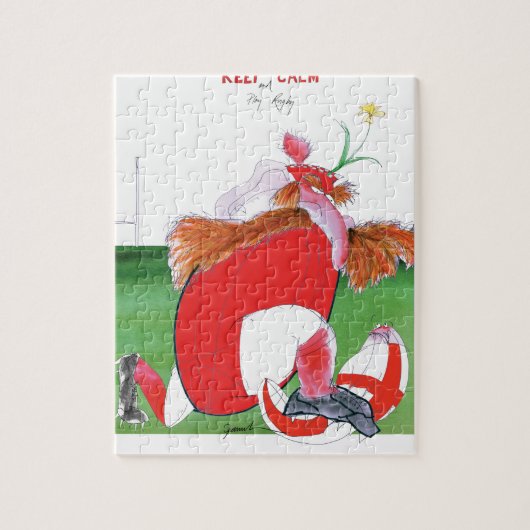 wales / engelse ballen - van tony fernandes legpuzzel (Verticaal)
