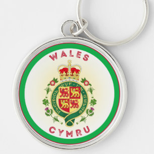 Wales Erfgoed Embleem Sleutelhanger