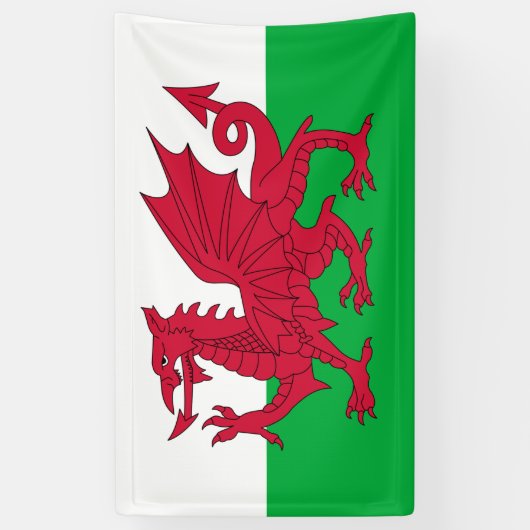 Wales flag Banner (Verticaal)