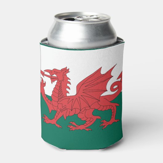 Wales Flag Blikjeskoeler (Blikje Voorkant)
