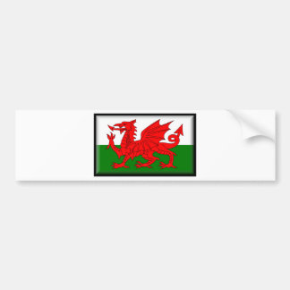 Wales Flag Bumpersticker