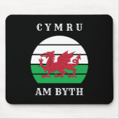 Wales Flag cymru am byth trots to be Welsh Muismat (Voorkant)