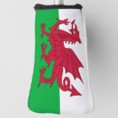 Wales flag Golf Head Hoesje Golfheadcover (Draai 90)