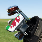 Wales flag Golf Head Hoesje Golfheadcover (Insitu)
