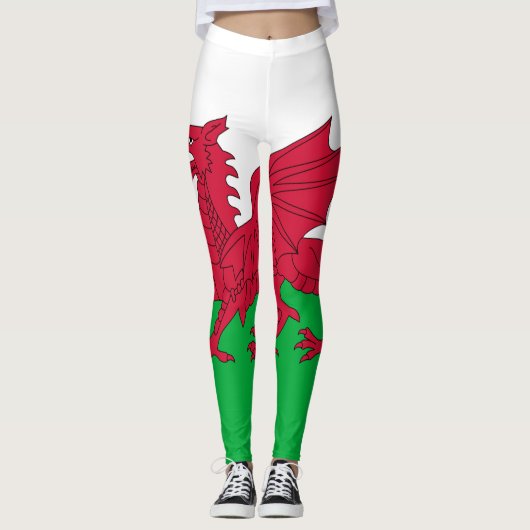 Wales Flag Leggings (Voorkant)