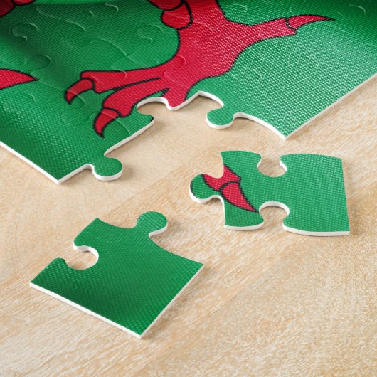 Wales Flag Legpuzzel (Zijkant)