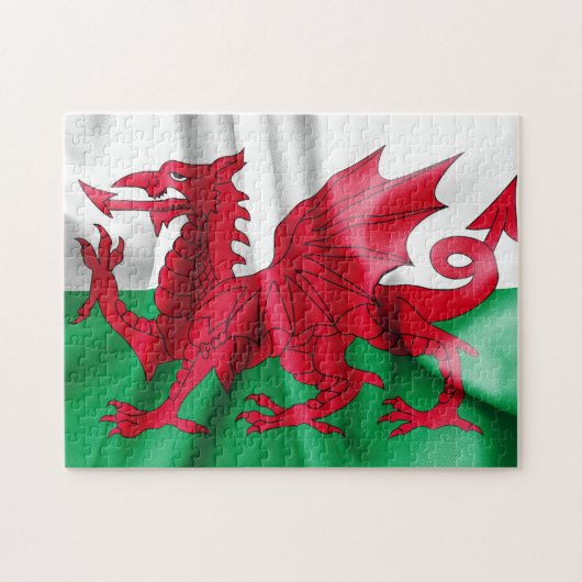 Wales Flag Legpuzzel (Horizontaal)