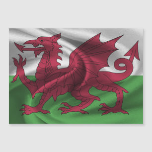 Wales Flag Magnetische Kaart