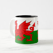 Wales Flag Mok (Voorkant links)