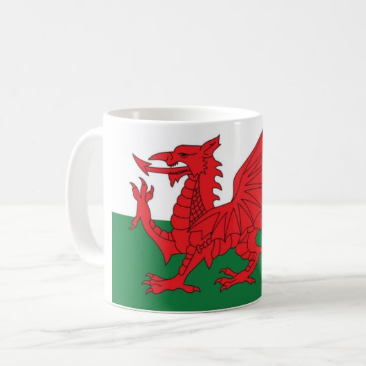 Wales Flag mok (Voorkant links)