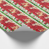 Wales Flag op Brick Cadeaupapier (Hoek)