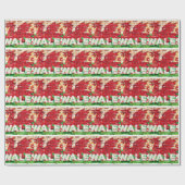 Wales Flag op Brick Cadeaupapier (Vlak)