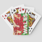 Wales Flag op Brick Speelkaarten (Achterkant)