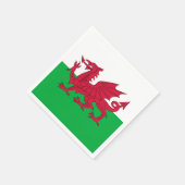 Wales flag Paper Napkin Servet (Hoek)