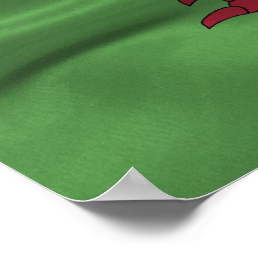 Wales Flag Poster (Hoek)