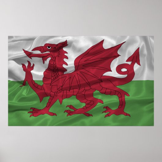 Wales Flag Poster (Voorkant)