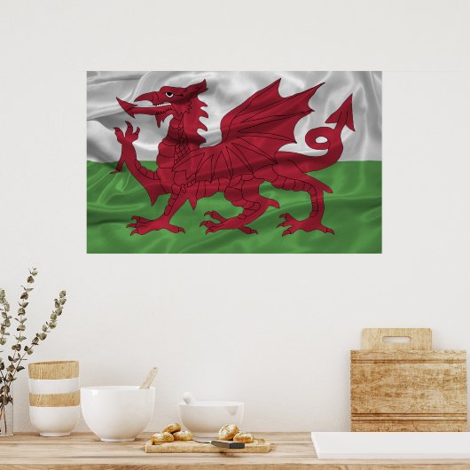 Wales Flag Poster (Keuken)