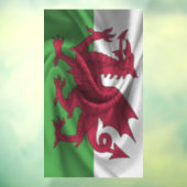 Wales Flag Raamsticker (Vel 3)