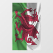Wales Flag Raamsticker (Vel)