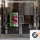 Wales Flag Raamsticker (Kantoordeur)