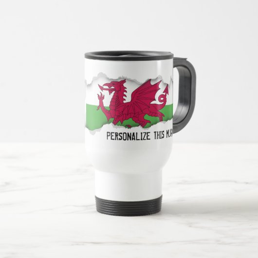 Wales Flag Reisbeker (Voorkant rechts)