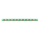 Wales flag Ribbon Satijnen Lint (Voorkant)