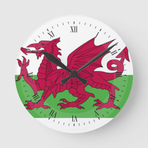 Wales Flag Ronde Klok
