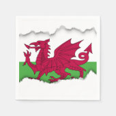 Wales Flag Servetten (Voorkant)
