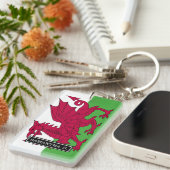 Wales Flag Sleutelhanger (Voorkant Rechts)