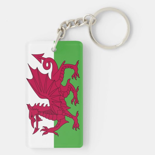 Wales Flag Sleutelhanger (achterkant)