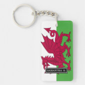 Wales Flag Sleutelhanger (Voorkant)