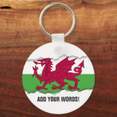 Wales Flag Sleutelhanger (Voorkant)