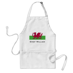 Wales Flag Standaard Schort