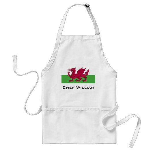 Wales Flag Standaard Schort (Voorkant)
