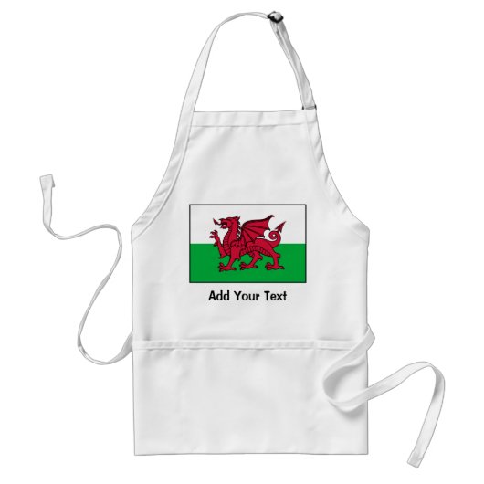 Wales Flag Standaard Schort (Voorkant)