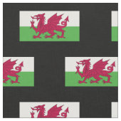 Wales Flag Stof (Close Up)