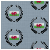 Wales Flag Stof (Close Up)
