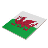 Wales Flag Tegel Tegeltje (Zijkant)