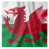 Wales Flag Tegeltje (Voorkant)