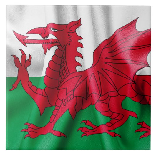 Wales Flag Tegeltje (Voorkant)