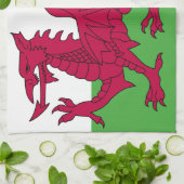 Wales Flag Theedoek (Gevouwen)