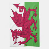 Wales Flag Theedoek (Verticaal)