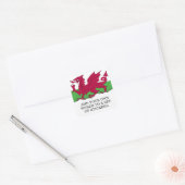 Wales Flag Vierkante Sticker (Envelop)