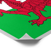 Wales - Flag Waving - Poster (Hoek)