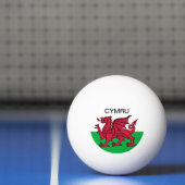 Wales Flag World Cup 2022 Rode draak Cymru Pingpongbal (Net)