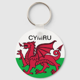 Wales Flag World Cup 2022 Rode draak Cymru Sleutelhanger